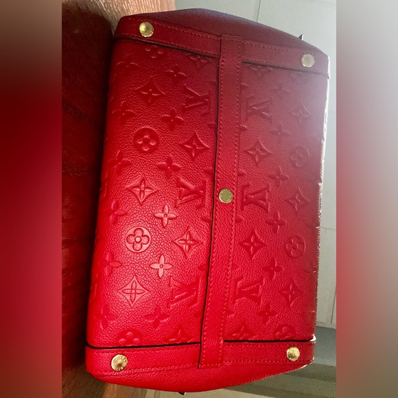 Louis Vuitton Empriente Marais MM Monogram Red Cerise Handbag Satchel Poignant - Picture 3 of 16